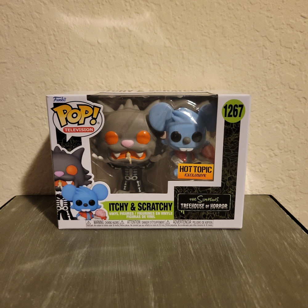 Funko Pop Television The Simpsons Itchy And Scratchy (HT Exclusive) #1267